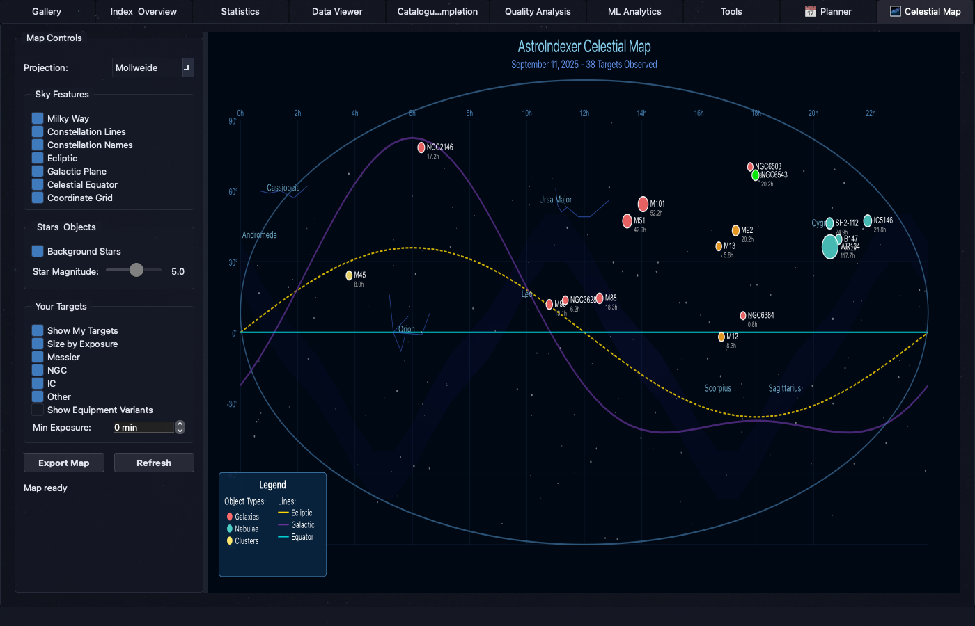 Celestial Map Screenshot